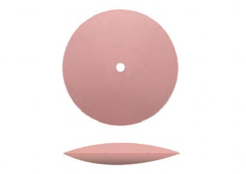 Silicone Polishers Unmounted - Extra-Fine (Pink) Knife Edge Wheel, PK/12