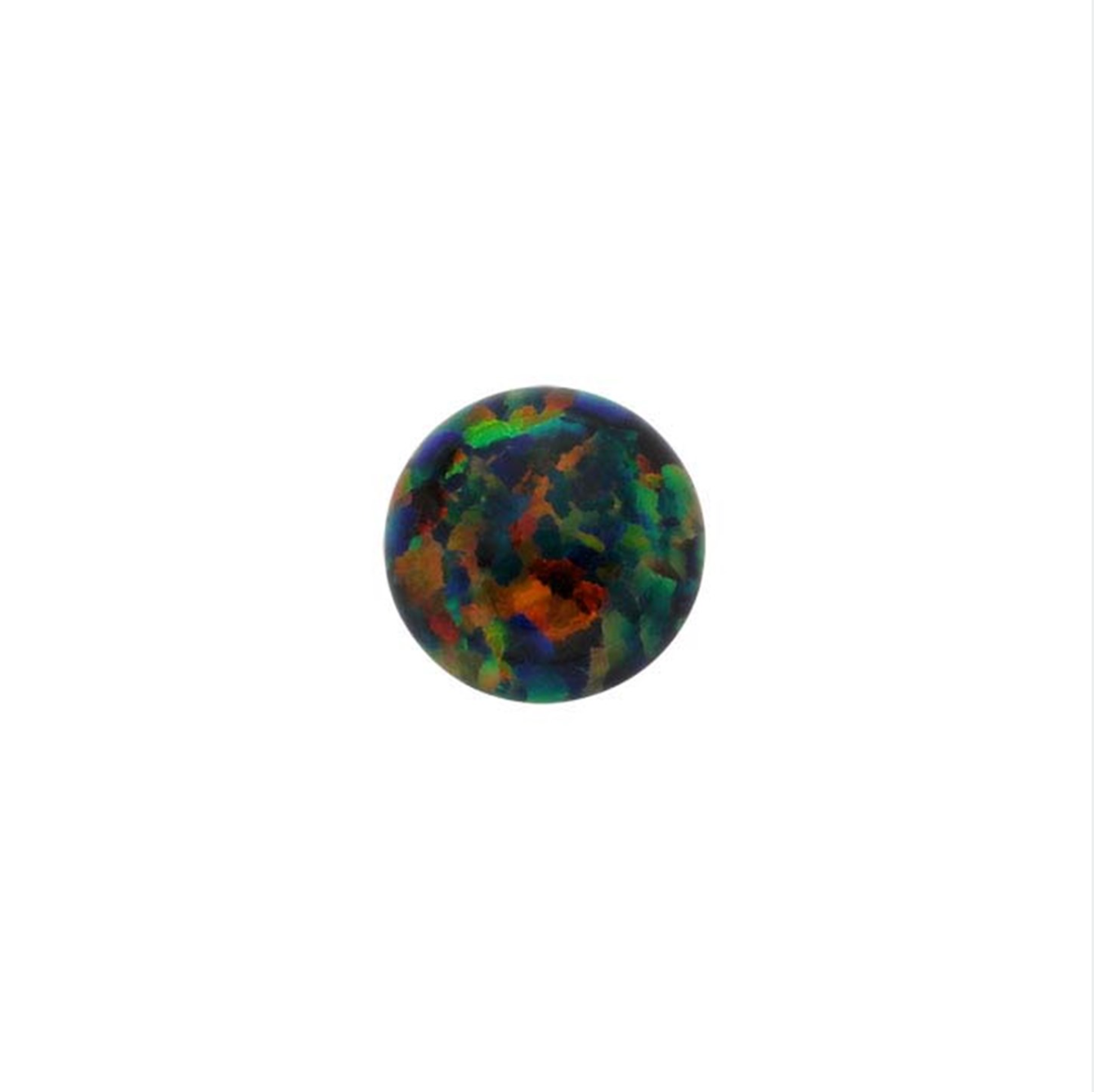 Black opal 5mm cab